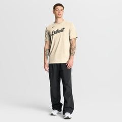 Detroit Tigers Wordmark Tri-Blend T-Shirt Natural | Nike