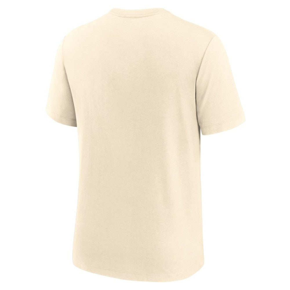 Detroit Tigers Wordmark Tri-Blend T-Shirt Natural | Nike