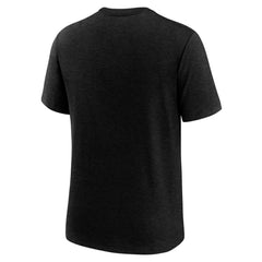 Detroit Tigers Wordmark Tri-Blend T-Shirt Heather Black | Nike