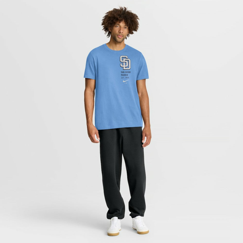 San Diego Padres Record Shattered T-Shirt Light Blue | Nike