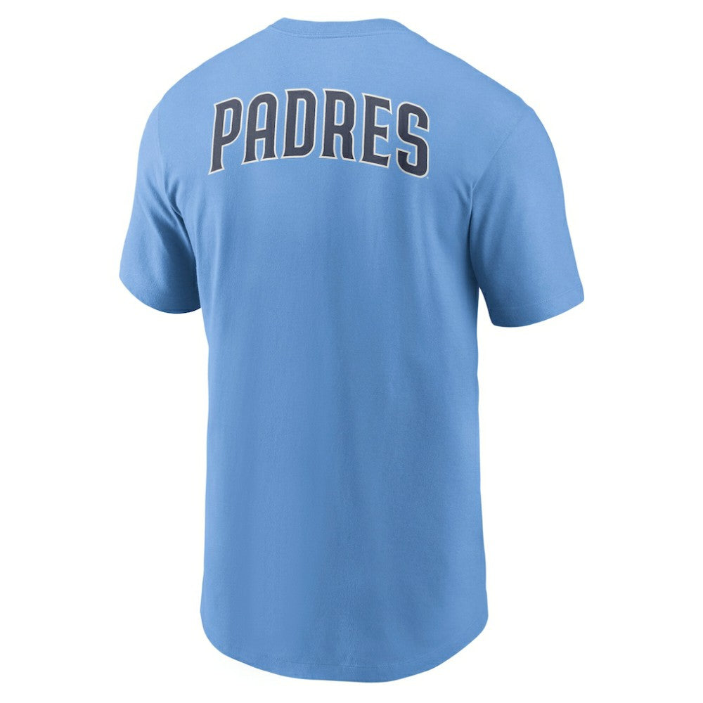 San Diego Padres Record Shattered T-Shirt Light Blue | Nike