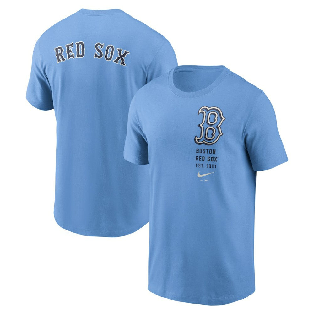 Boston Red Sox Record Shattered T-Shirt Light Blue | Nike