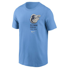 Baltimore Orioles Record Shattered T-Shirt Light Blue | Nike
