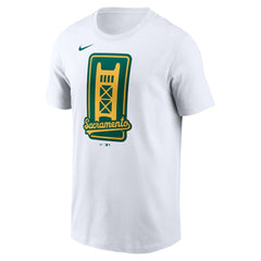 Athletics Script T-Shirt White | Nike