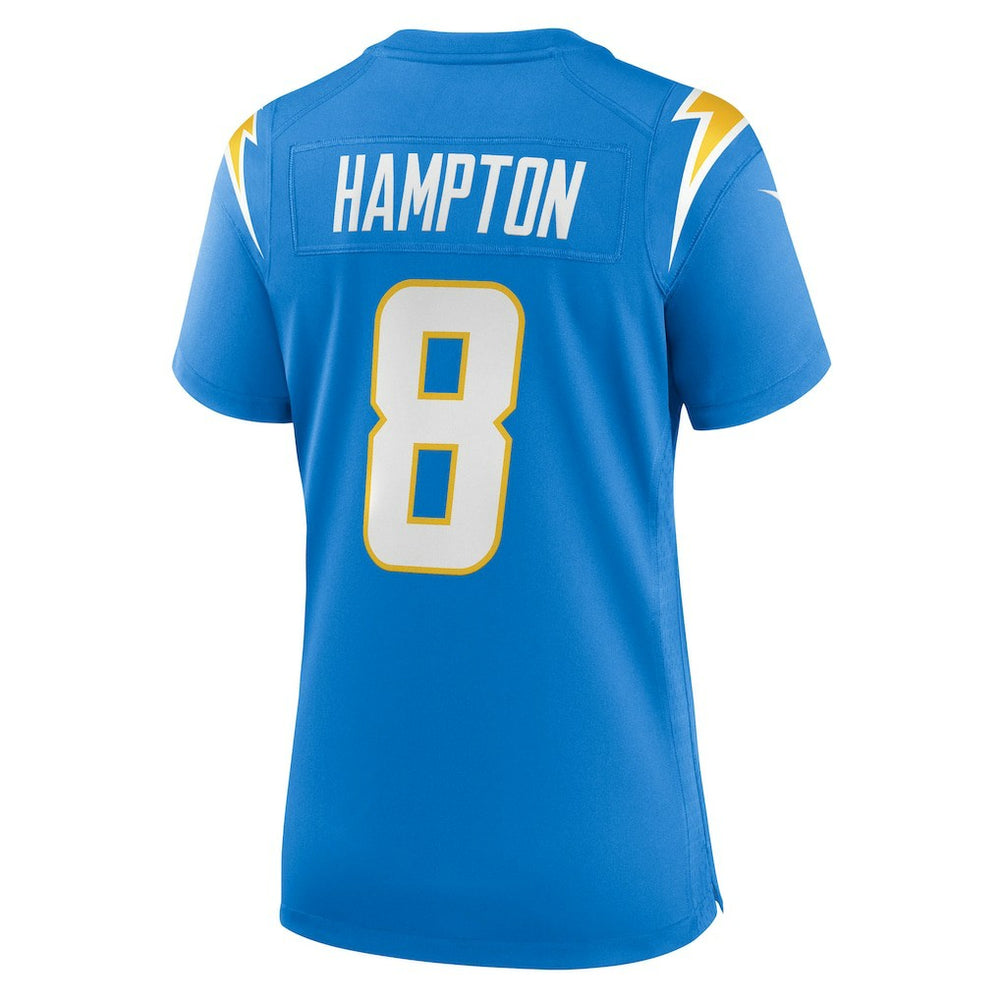 Omarion Hampton Los Angeles Chargers Women's Team Game Jersey - Powder Blue