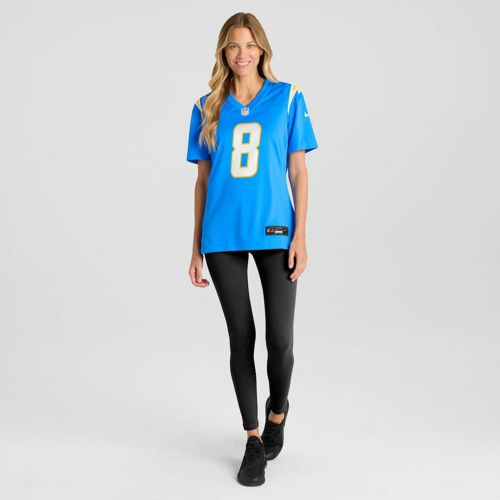 Omarion Hampton Los Angeles Chargers Women's Team Game Jersey - Powder Blue