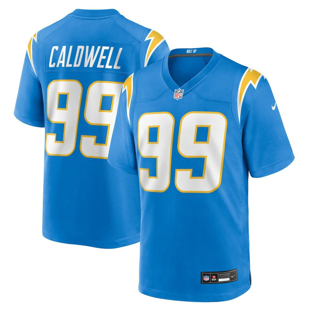 Jamaree Caldwell Los Angeles Chargers Team Game Jersey - Powder Blue