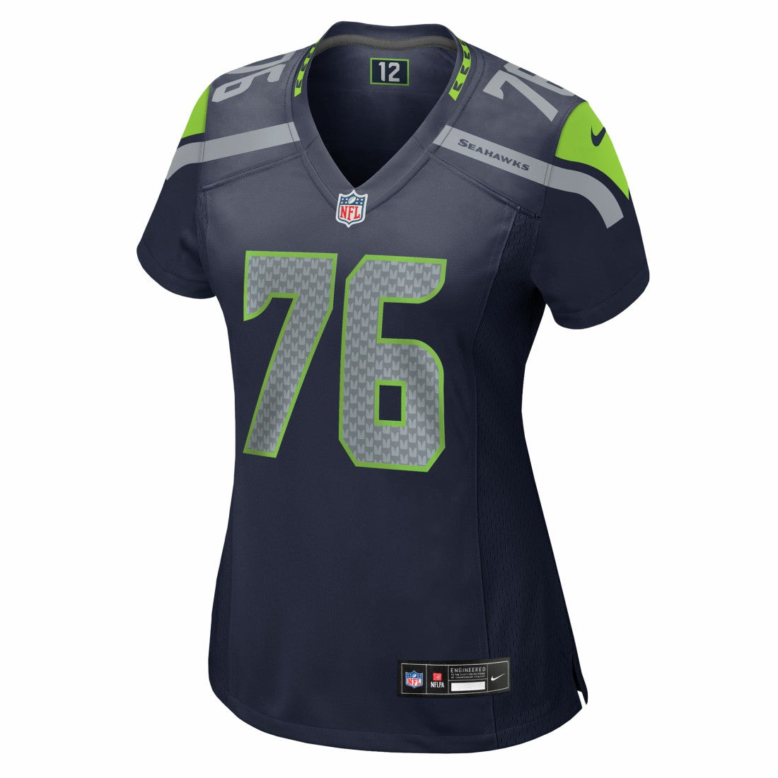 Grey Zabel Seattle Seahawks Women's Team Game Jersey - College Navy