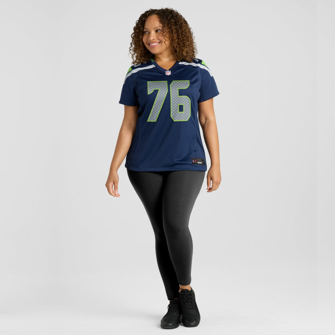 Grey Zabel Seattle Seahawks Women's Team Game Jersey - College Navy
