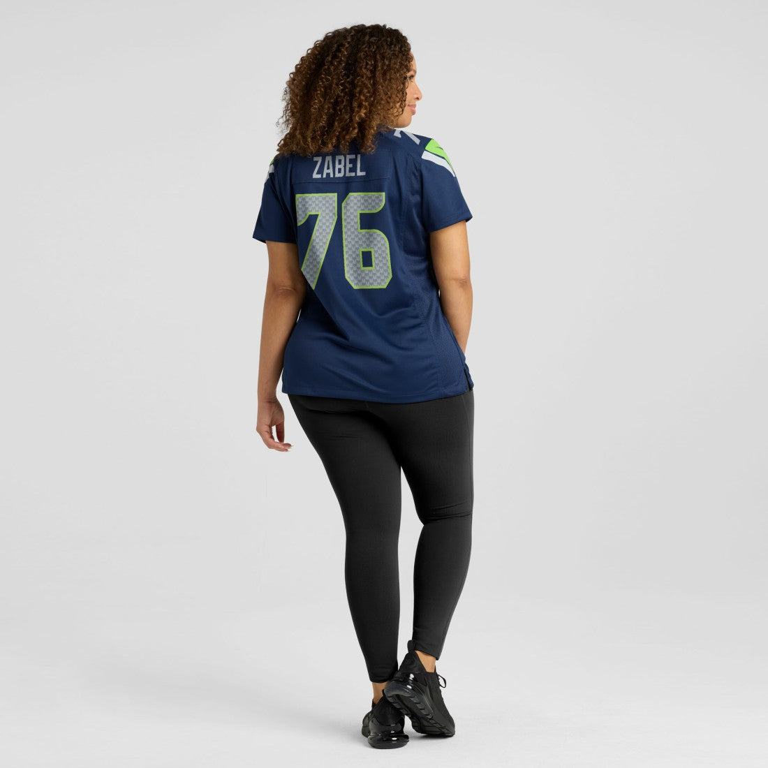 Grey Zabel Seattle Seahawks Women's Team Game Jersey - College Navy