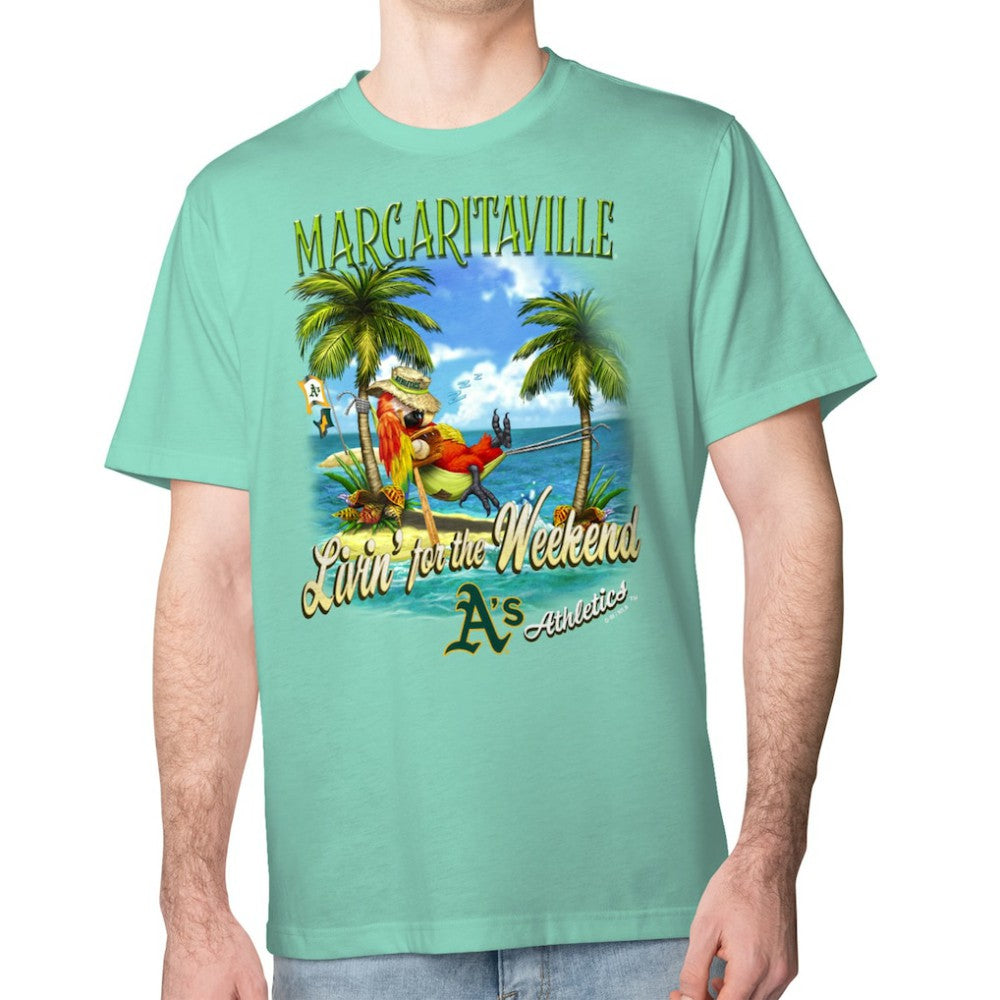 Athletics Margaritaville Livin' for the Weekend T-Shirt Mint