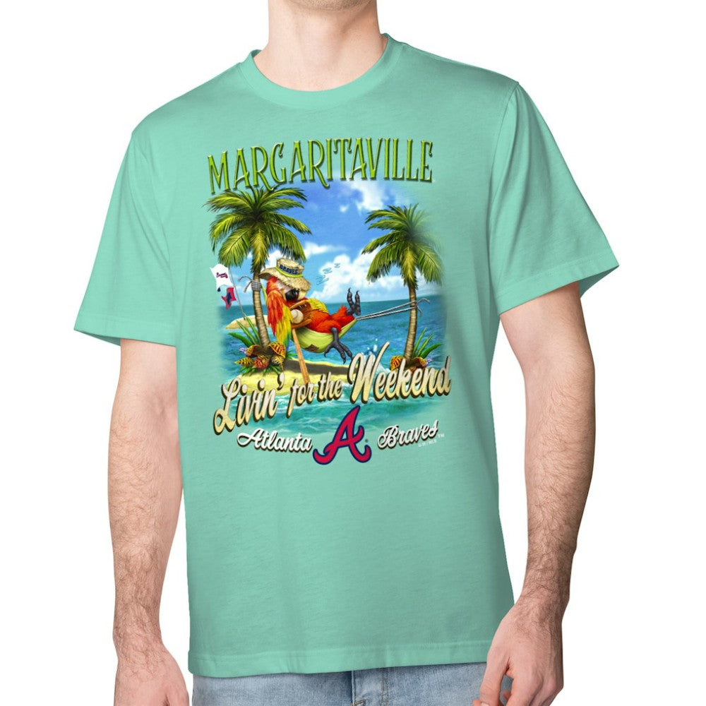 Atlanta Braves Margaritaville Livin' for the Weekend T-Shirt Mint