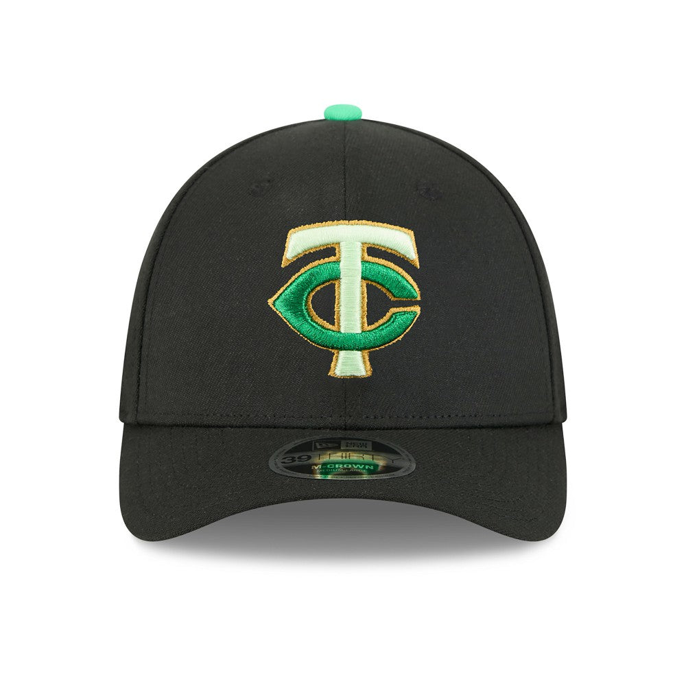 Minnesota Twins 2026 St. Patrick's Day 39THIRTY Flex Hat Black | New Era