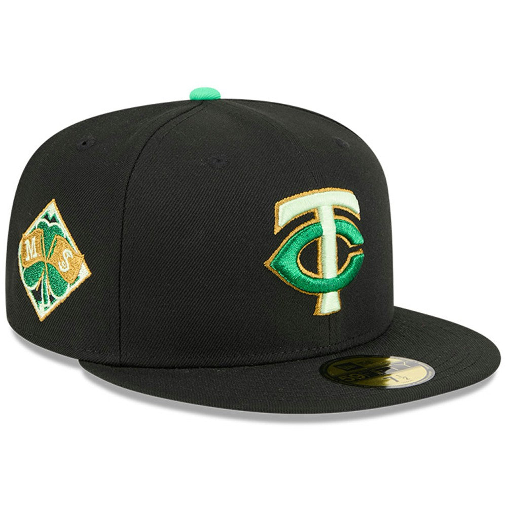 Minnesota Twins 2026 St. Patrick's Day 59FIFTY Fitted Hat Black | New Era