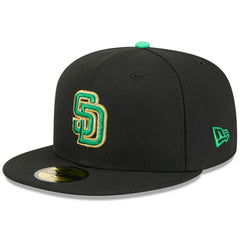 San Diego Padres 2026 St. Patrick's Day 59FIFTY Fitted Hat Black | New Era