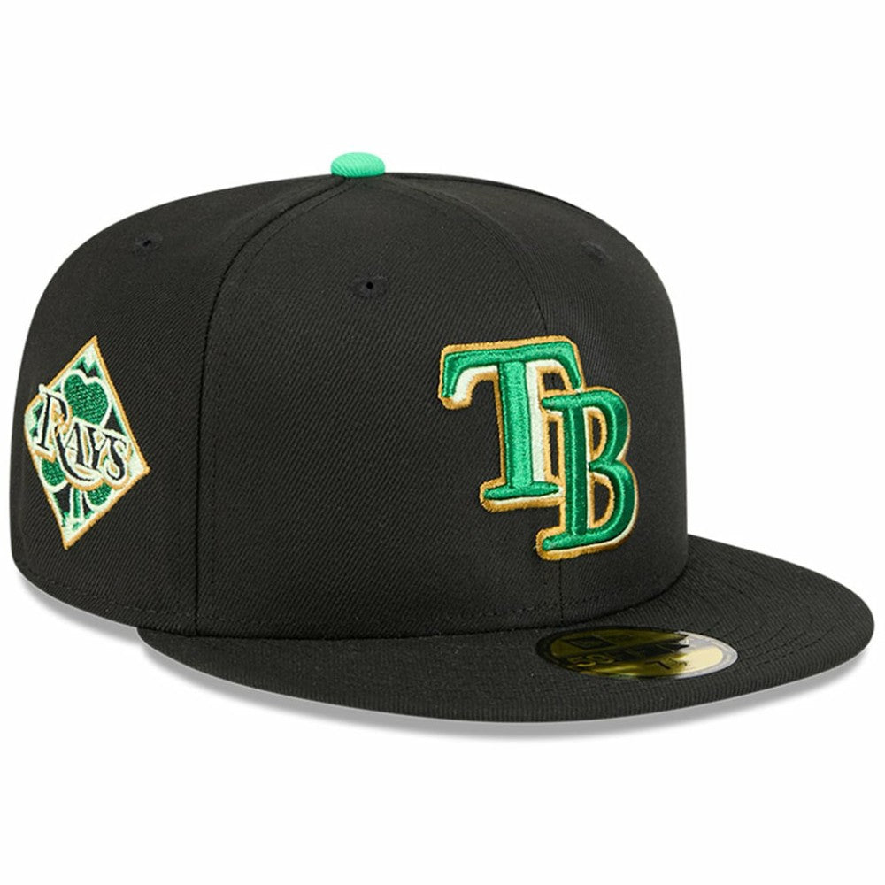Tampa Bay Rays 2026 St. Patrick's Day 59FIFTY Fitted Hat Black | New Era