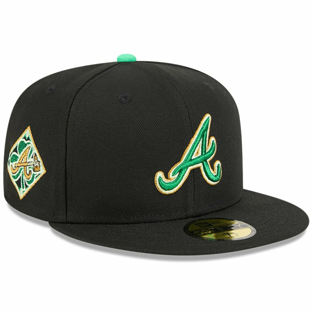 Atlanta Braves 2026 St. Patrick's Day 59FIFTY Fitted Hat Black | New Era