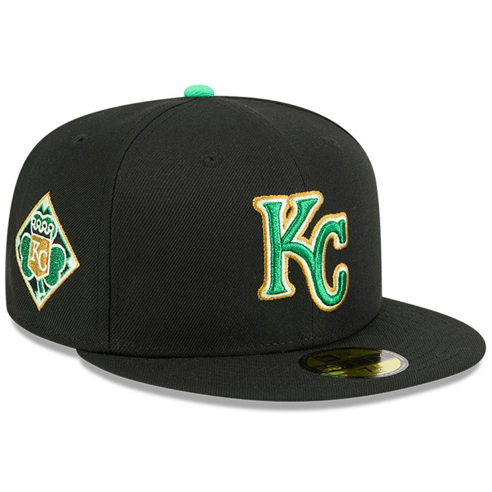 Kansas City Royals 2026 St. Patrick's Day 59FIFTY Fitted Hat Black | New Era