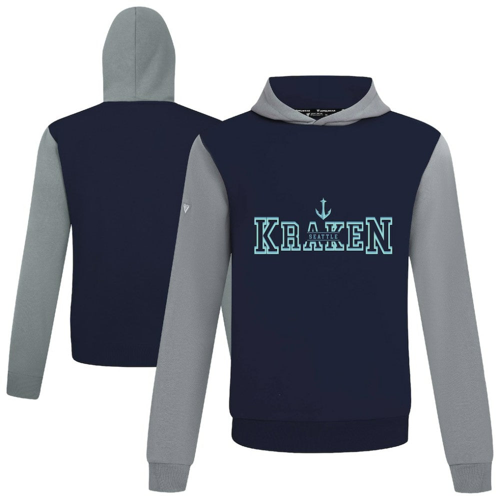 Seattle Kraken Levelwear Ultimate Journey Pullover Hoodie Deep Sea Blue/Gray