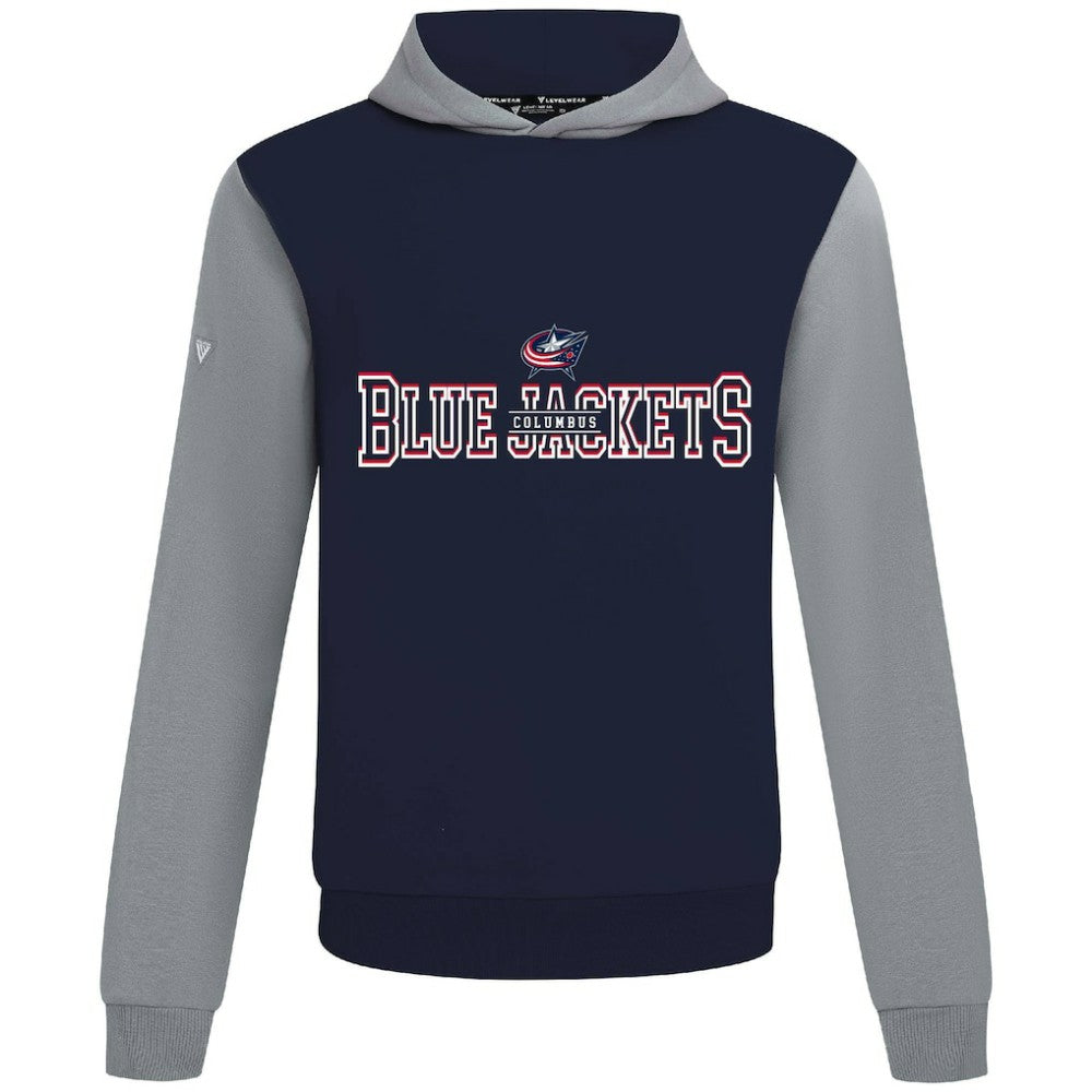 Columbus Blue Jackets Levelwear Ultimate Journey Pullover Hoodie Navy/Gray