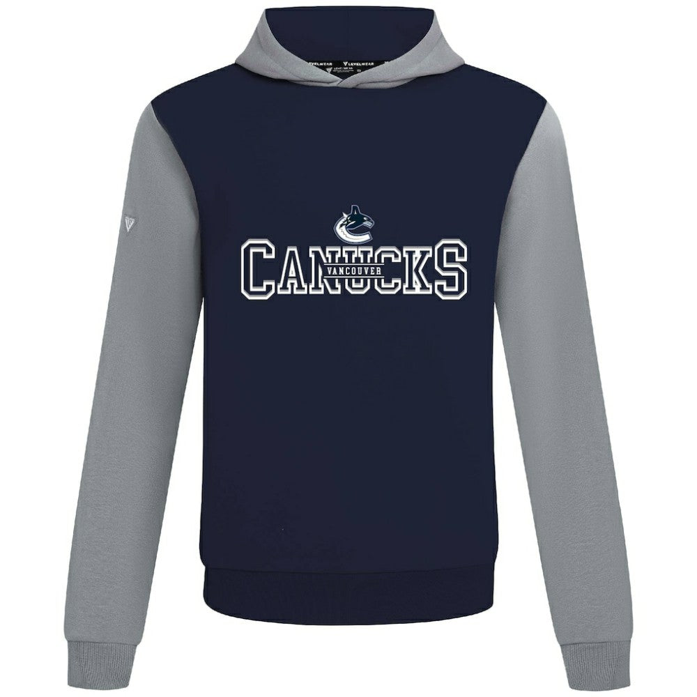 Vancouver Canucks Levelwear Ultimate Journey Pullover Hoodie Navy/Gray
