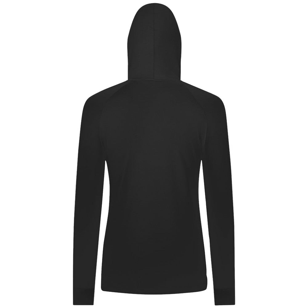Columbus Blue Jackets Levelwear Women's Slender Monument Raglan Pullover Hoodie Black