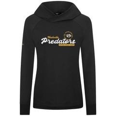Nashville Predators Levelwear Women's Slender Monument Raglan Pullover Hoodie Black