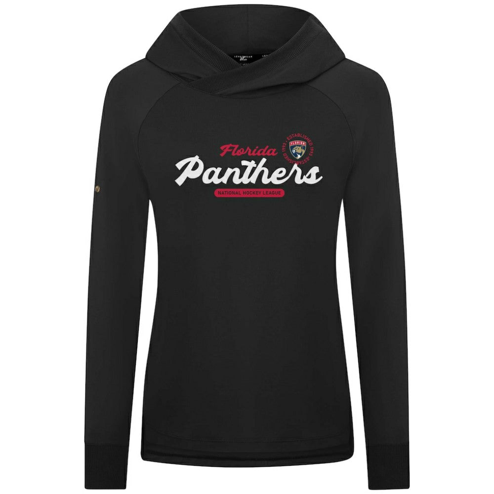 Florida Panthers Levelwear Women's Slender Monument Raglan Pullover Hoodie Black