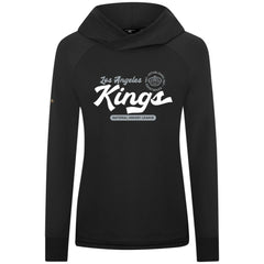 Los Angeles Kings Levelwear Women's Slender Monument Raglan Pullover Hoodie Black