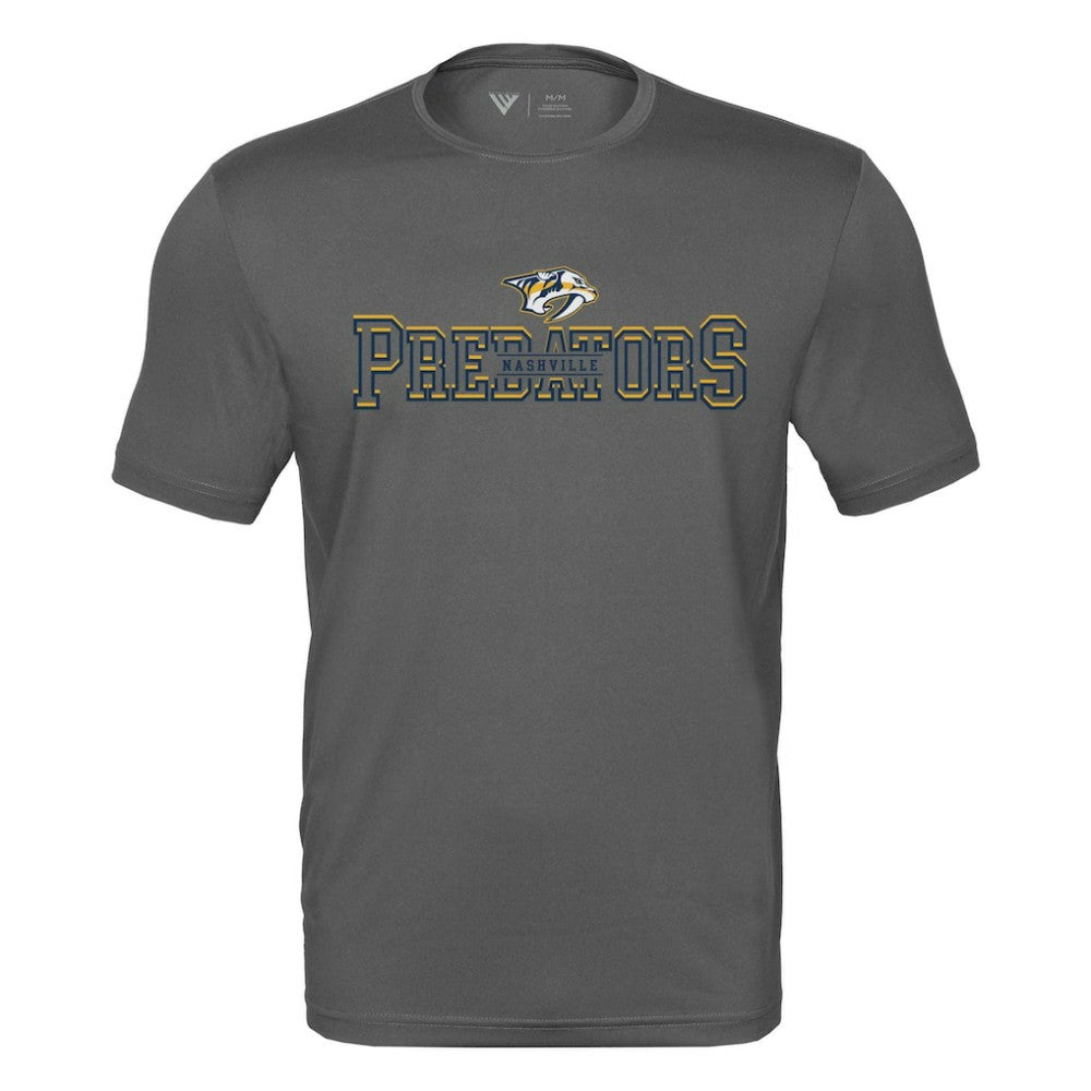 Nashville Predators Levelwear Anthem Journey Performance T-Shirt Charcoal