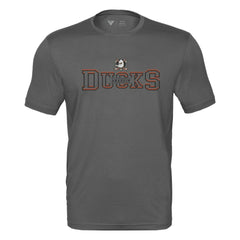 Anaheim Ducks Levelwear Anthem Journey Performance T-Shirt Charcoal