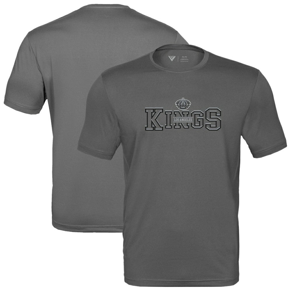 Los Angeles Kings Levelwear Anthem Journey Performance T-Shirt Charcoal