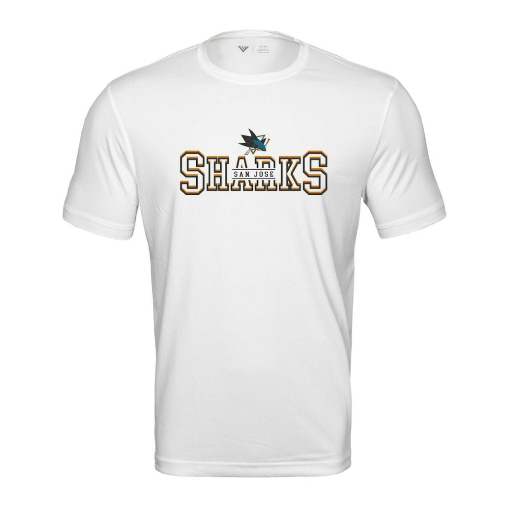 San Jose Sharks Levelwear Anthem Journey Performance T-Shirt White