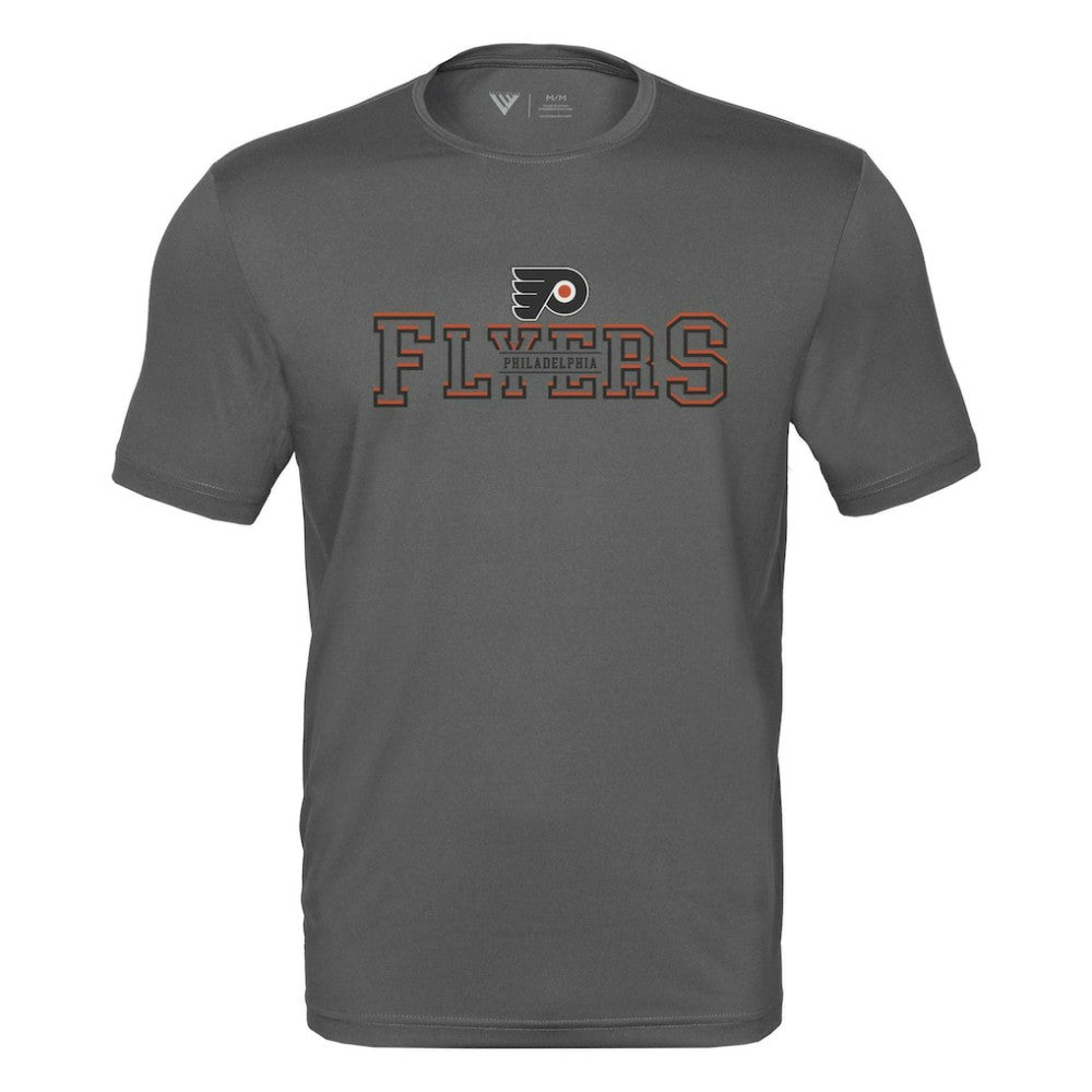 Philadelphia Flyers Levelwear Anthem Journey Performance T-Shirt Charcoal
