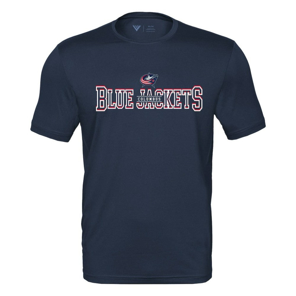 Columbus Blue Jackets Levelwear Anthem Journey Performance T-Shirt Navy