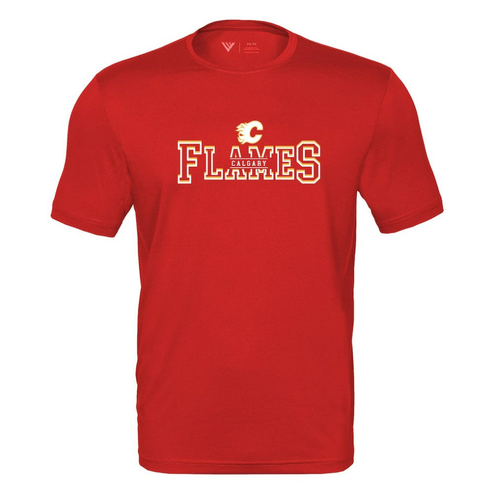 Calgary Flames Levelwear Anthem Journey Performance T-Shirt Red