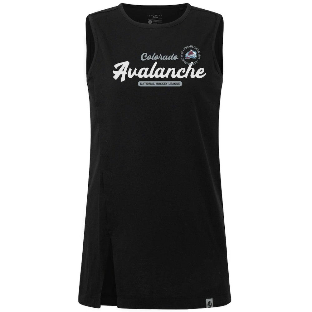 Colorado Avalanche Levelwear Women's Influx Monument Tank Top Black
