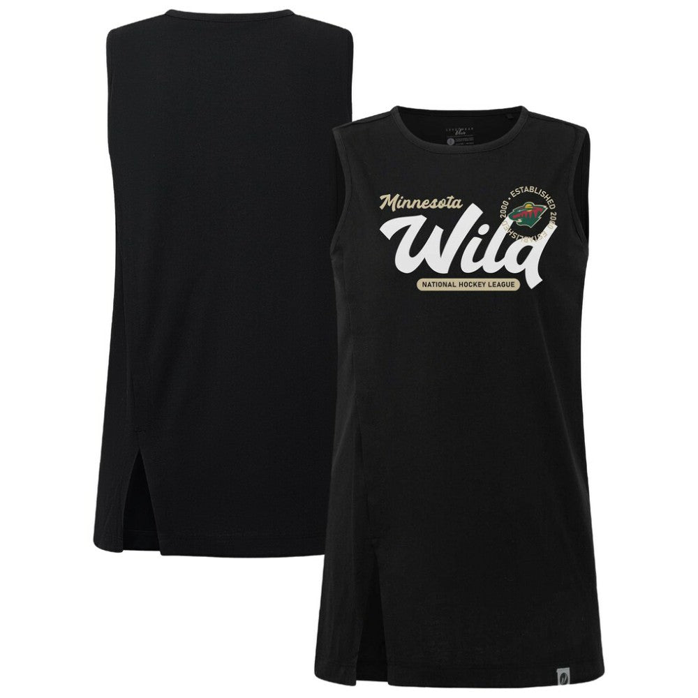 Minnesota Wild Levelwear Women's Influx Monument Tank Top Black