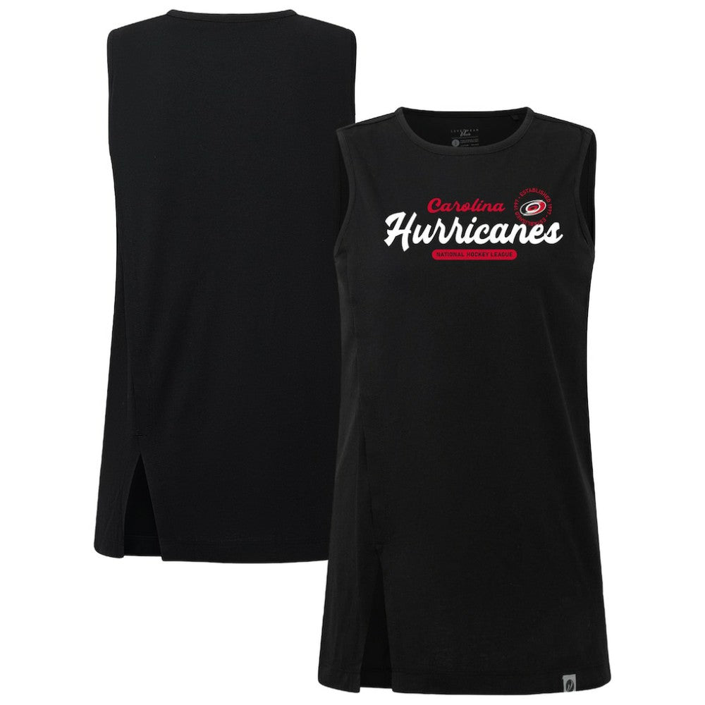 Carolina Hurricanes Levelwear Women's Influx Monument Tank Top Black