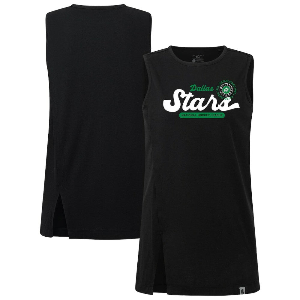 Dallas Stars Levelwear Women's Influx Monument Tank Top Black