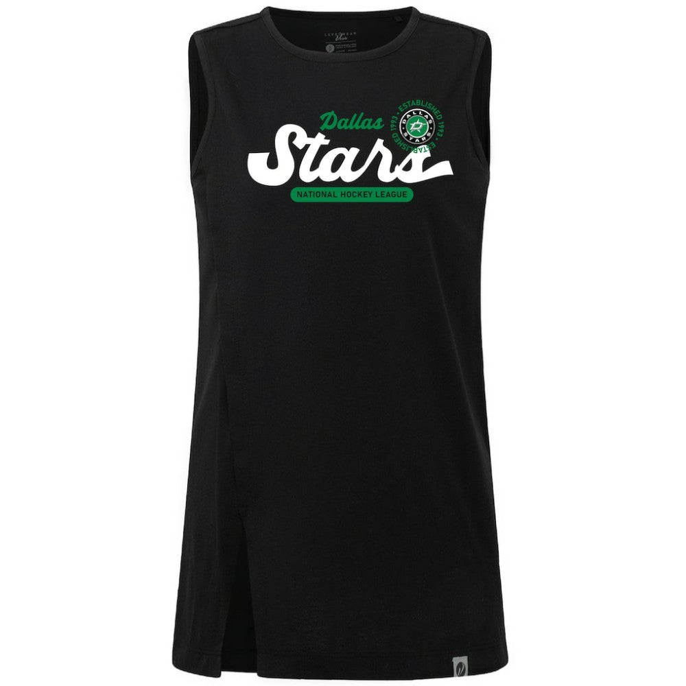 Dallas Stars Levelwear Women's Influx Monument Tank Top Black