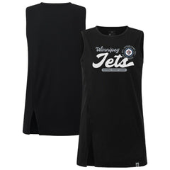 Winnipeg Jets Levelwear Women's Influx Monument Tank Top Black