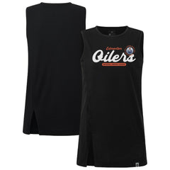 Edmonton Oilers Levelwear Women's Influx Monument Tank Top Black
