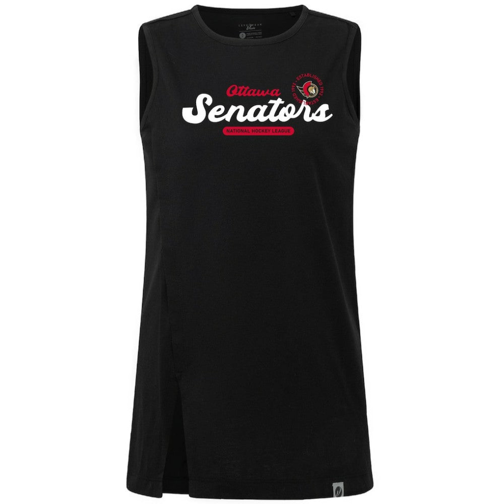 Ottawa Senators Levelwear Women's Influx Monument Tank Top Black
