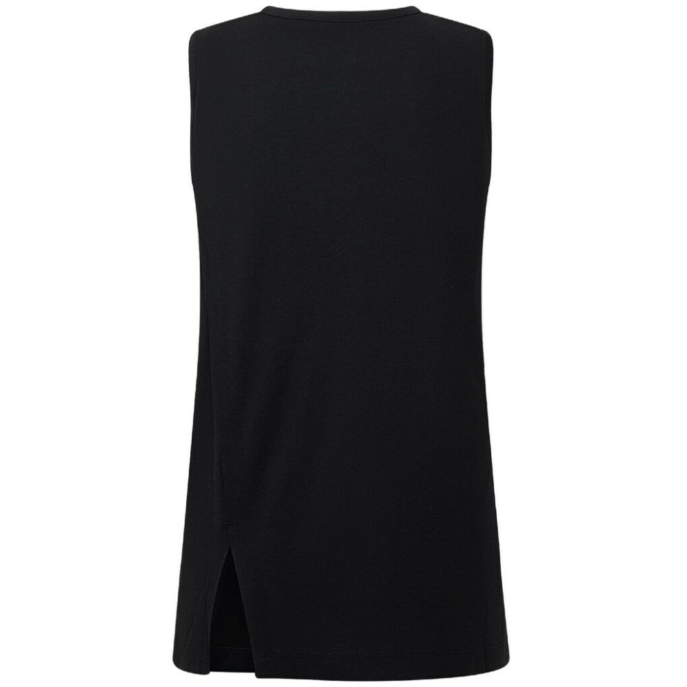 New York Rangers Levelwear Women's Influx Monument Tank Top Black
