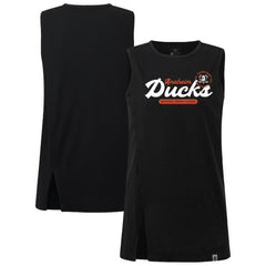 Anaheim Ducks Levelwear Women's Influx Monument Tank Top Black