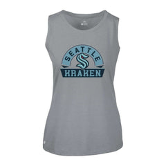 Seattle Kraken Levelwear Women's Macy Banner Arch Tank Top Gray