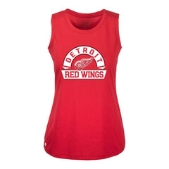 Detroit Red Wings Levelwear Women's Macy Banner Arch Tank Top Red
