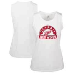 Detroit Red Wings Levelwear Women's Macy Banner Arch Tank Top White