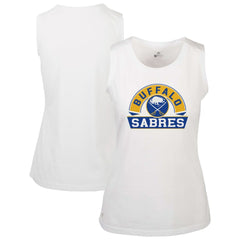 Buffalo Sabres Levelwear Women's Macy Banner Arch Tank Top White